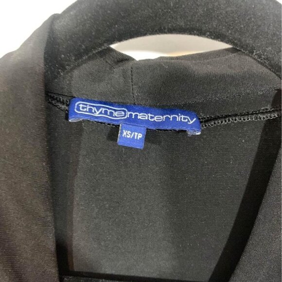 THYME maternity tank top. Black. Size XS. Poly/spandex blend. Flattering - Picture 3 of 7